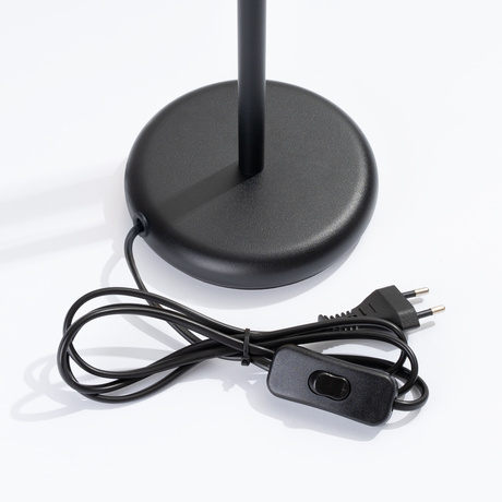 Lampa biurkowa PASTELO czarna + 1x Żarówka LED G9 4000K Zimna 4,5W 460lm