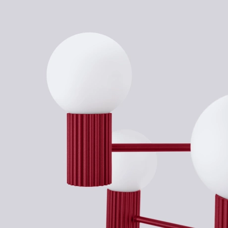 Żyrandol HALO 6 burgund