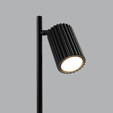 Lampa biurkowa KARBON czarna + 1x Żarówka LED GU-10 3000K Ciepła 7W 510lm