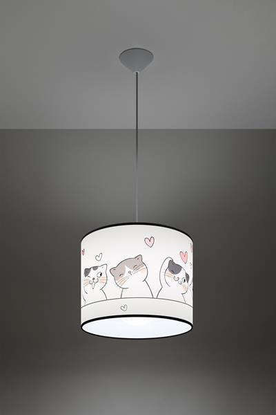 Lampa wisząca CAT 30 + 1x Żarówka LED E27 4000K Zimna 7,5W 650lm