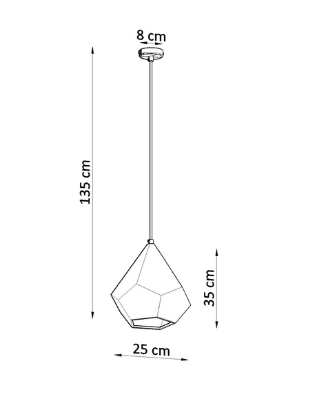 Lampa wisząca ceramiczna PAVLUS biała + 1x Żarówka LED E27 4000K Zimna 7,5W 650lm