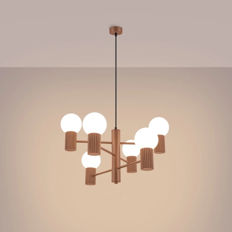 Żyrandol HALO 6 mocca