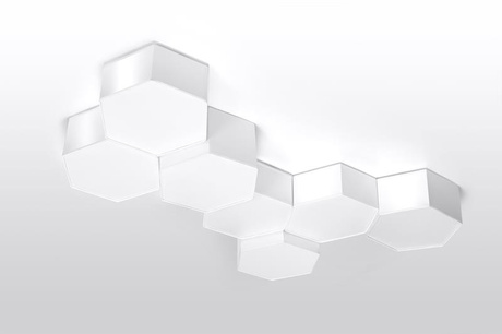 Plafon SUNDE 15 biały + 2x Żarówka LED E27 4000K Zimna 7,5W 650lm