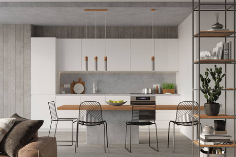 Lampa wisząca ZANE 2 szara + 2x Żarówka LED GU-10 3000K Ciepła 7W 620lm