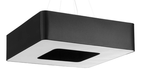 Żyrandol URANO 80 czarny + 8x Żarówka LED E27 3000K Ciepła 7,5W 620lm