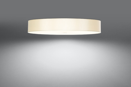 Plafon SKALA 90 biały + 6x Żarówka LED E27 3000K Ciepła 7,5W 620lm