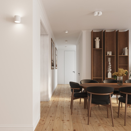 Plafon AURA 2 biały Gx53 + 2X Żarówka LED GX53 4000K 8W 720lm