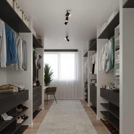 Plafon LEMMI 2 czarny + 2x Żarówka LED GU-10 3000K Ciepła 7W 510lm