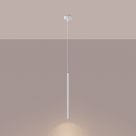 Lampa wisząca ARCHE 1 biała + 1x Żarówka LED G9 3000K Ciepła 3W 192lm