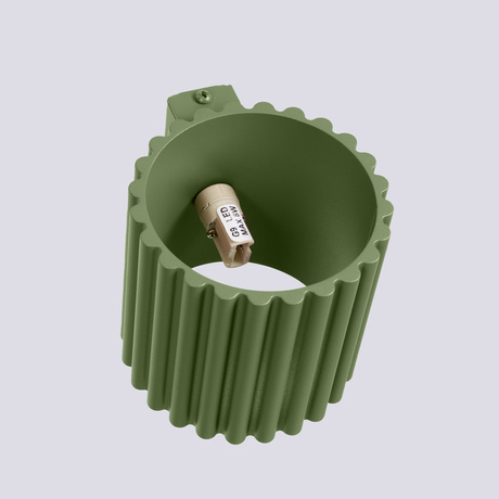 Kinkiet AURA zielony oliwkowy G9 + 1X Żarówka LED G9 3000K Ciepła 4,5W 450lm