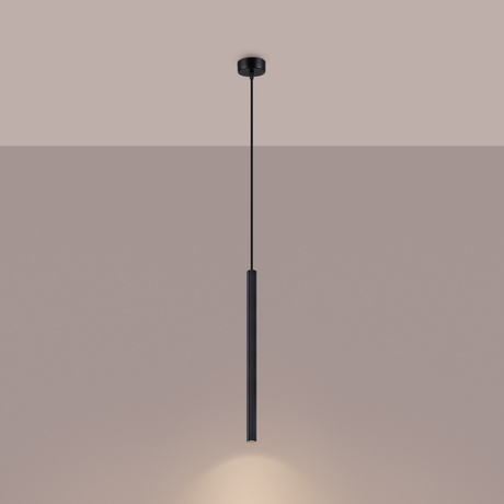 Lampa wisząca ARCHE 1 czarna + 1x Żarówka LED G9 4000K Zimna 3W 204lm