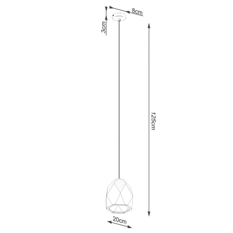 Lampa wisząca ceramiczna MINT