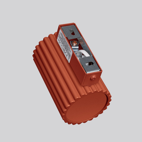 Kinkiet KARBON 10 ochra czerwona + 1x Żarówka LED GU-10 3000K Ciepła 7W 510lm