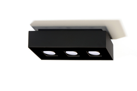 Plafon MONO 3 czarny