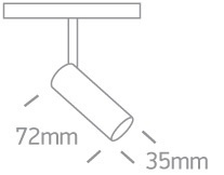 KARO 1 czarny LED 3000K 6W 480lm