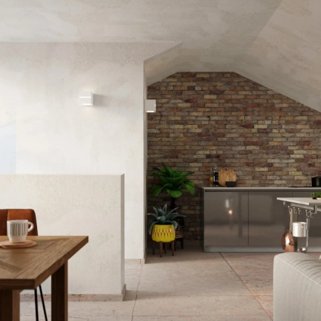 Kinkiet ceramiczny LEO LINE biały