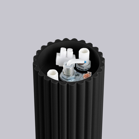 Plafon HALO czarny IP44 + 1X Żarówka LED G9 3000K Ciepła 4,5W 450lm