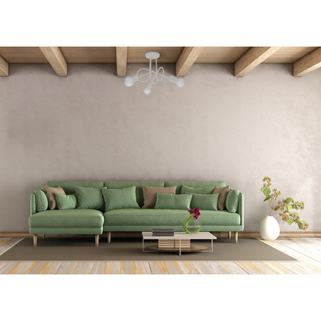 Żyrandol SUPEŁ 5 biały + 5x Żarówka LED E27 4000K Zimna 7,5W 650lm