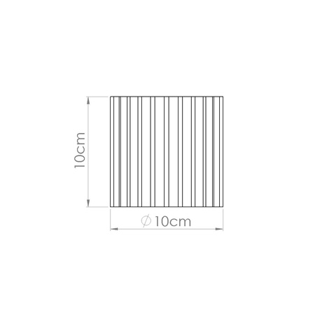 Plafon AURA 1 beżowy GU10 + 1X Żarówka LED GU-10 4000K Zimna 7W 530lm