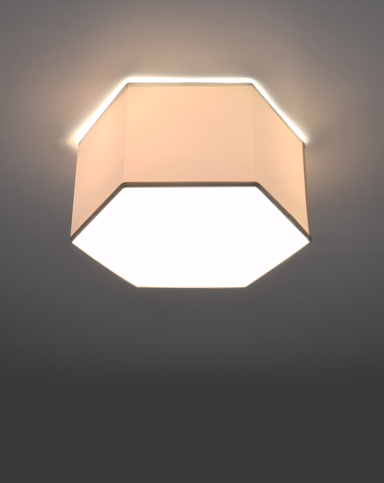 Plafon SUNDE 15 biały + 2x Żarówka LED E27 3000K Ciepła 7,5W 620lm