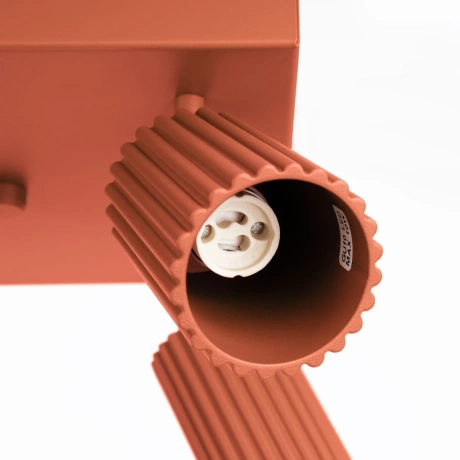 Plafon KARBON 4 ochra czerwona