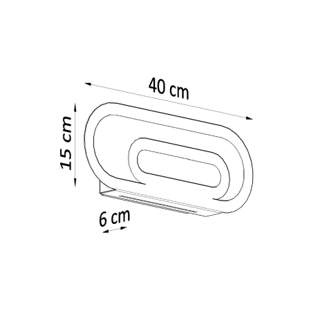 Kinkiet SACCON biała