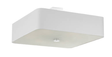 Plafon LOKKO 55 biały + 5x Żarówka LED E27 3000K Ciepła 7,5W 620lm