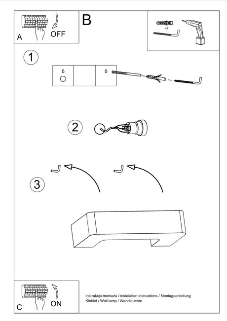 Kinkiet ceramiczny MAGNET biały 1x Żarówka LED E27 4000K Zimna 7,5W 650lm