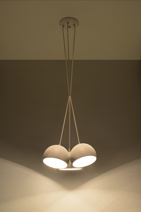 Lampa wisząca BOLA 3 biała