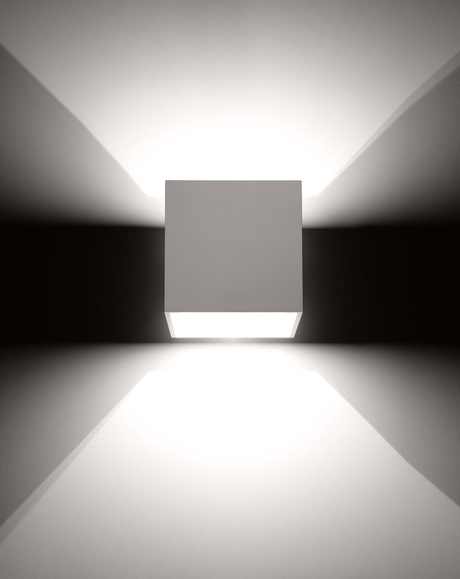 Kinkiet QUAD 1 biały + 1x Żarówka LED G9 3000K Ciepła 4,5W 510lm