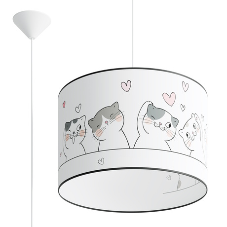 Lampa wisząca CAT 40 + 1x Żarówka LED E27 3000K Ciepła 7,5W 620lm