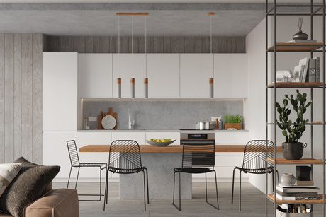 Lampa wisząca ZANE 2 szara + 2x Żarówka LED GU-10 3000K Ciepła 7W 620lm