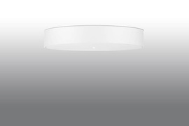 Plafon SKALA 80 biały + 6x Żarówka LED E27 4000K Zimna 7,5W 650lm