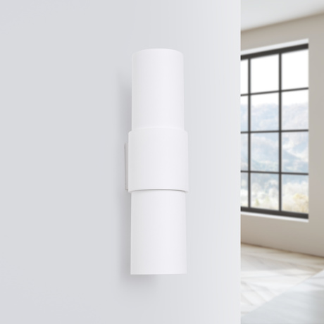 Kinkiet FLASH 2 biały + 2x Żarówka LED E27 4000K Zimna 7,5W 690lm