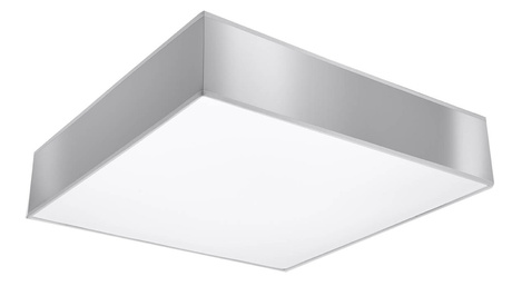Plafon sufitowy HORUS 55 SZARY + 4x Żarówka LED E27 3000K Ciepła 7,5W 620lm