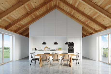 Lampa wisząca CASCO czarna/białe drewno + 1x Żarówka LED E27 3000K Ciepła 7,5W 620lm