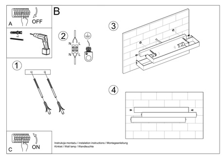 Kinkiet FROST biały + 2x Żarówka LED G9 3000K Ciepła 4,5W 510lm