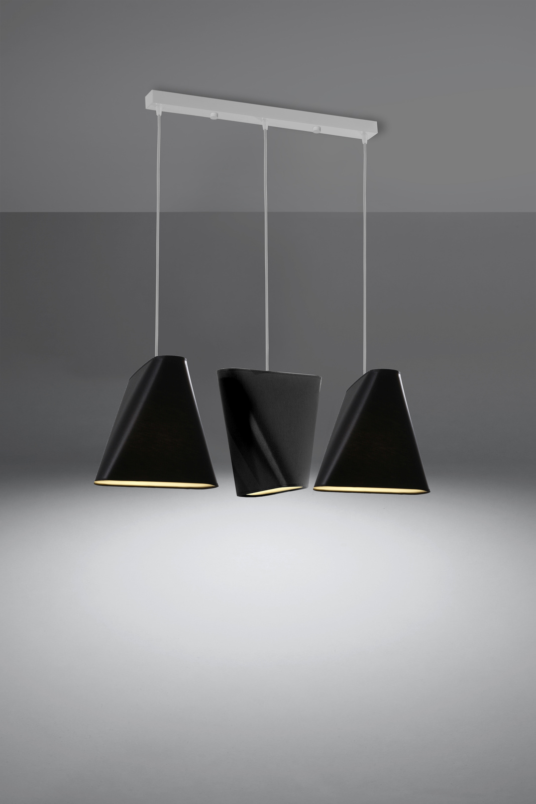 Żyrandol BLUM 3 czarny + 3x Żarówka LED E27 3000K Ciepła 7,5W 620lm