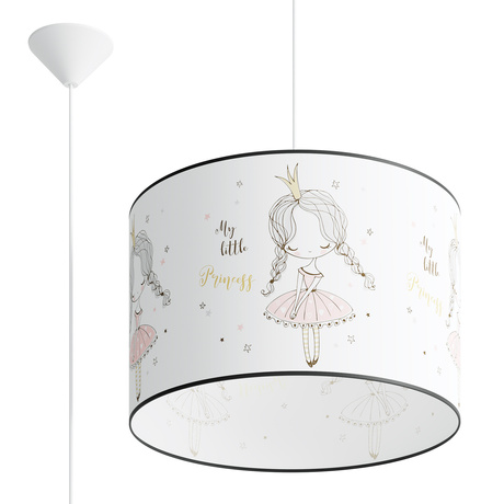 Lampa wisząca PRINCESS 40 + 1x Żarówka LED E27 4000K Zimna 7,5W 650lm