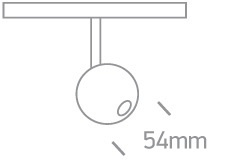 NOXE 1 czarny LED 3000K 7W 560lm