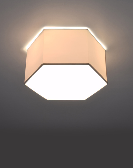 Plafon SUNDE 15 biały + 2x Żarówka LED E27 4000K Zimna 7,5W 650lm