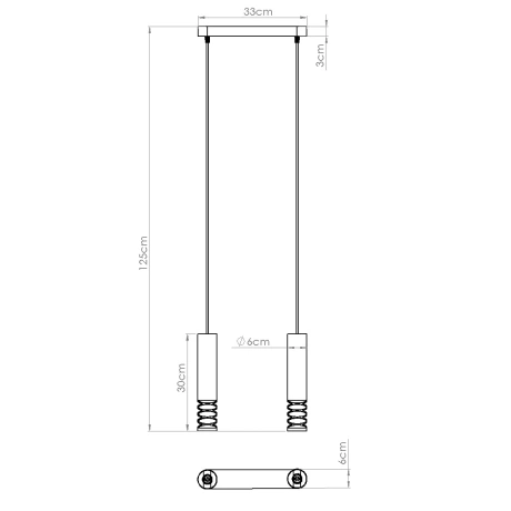 Lampa wisząca LAMI 2 biały