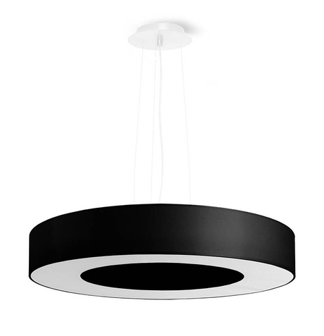 Żyrandol SATURNO SLIM 50 czarny + 5x Żarówka LED E27 3000K Ciepła 7,5W 620lm