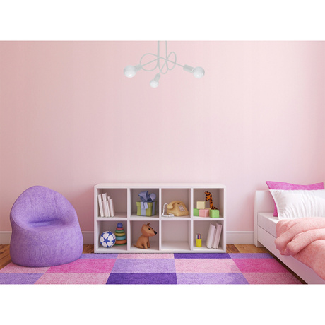 Żyrandol SUPEŁ 3 biały + 3X Żarówka LED E27 3000K 7W 760lm