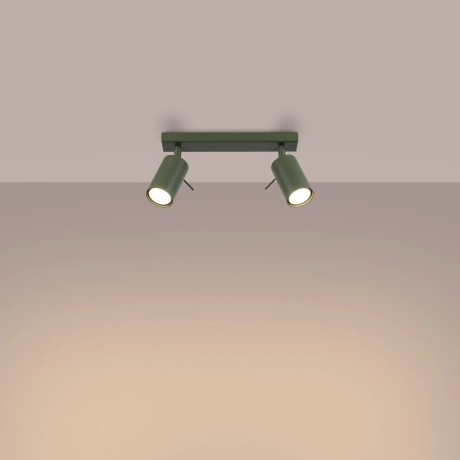 Plafon RING 2 zielony oliwkowy