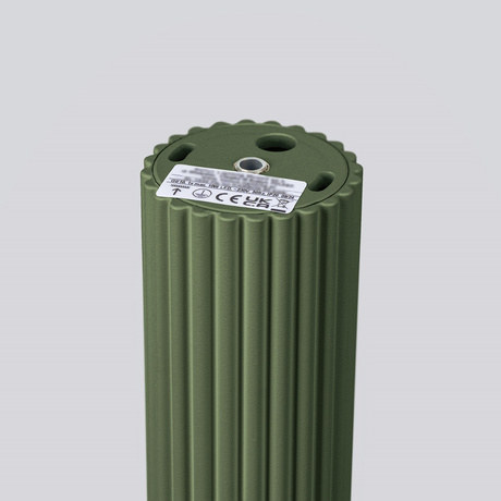 Plafon KARBON 60 zielony oliwkowy + 1x Żarówka LED GU-10 3000K Ciepła 7W 510lm