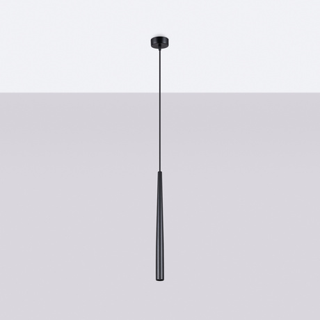 Lampa wisząca BLISS 1 czarna + 1x Żarówka LED G9 4000K Zimna 4,5W 460lm