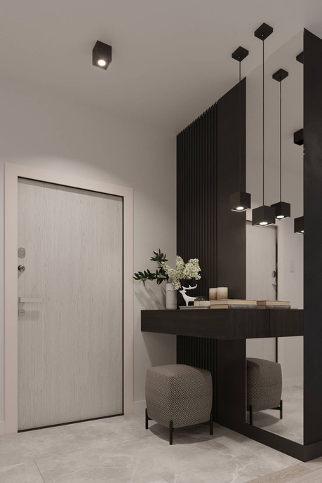 Plafon QUAD 2 czarny + 2x Żarówka LED GU-10 4000K Zimna 7W 630lm