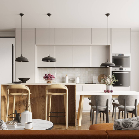 Lampa wisząca GINA czarna +1x Żarówka LED E27 3000K Ciepła 7,5W 620lm