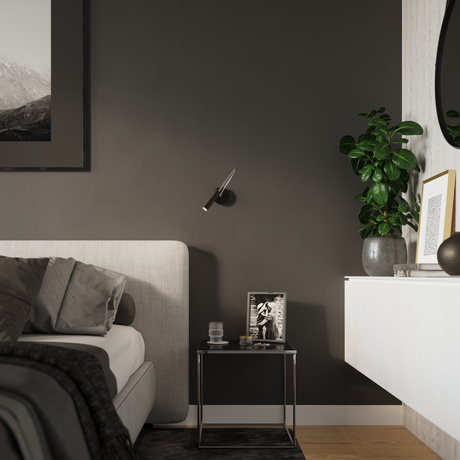 Kinkiet AXIL czarny + 1x Żarówka LED G9 3000K Ciepła 4,5W 510lm